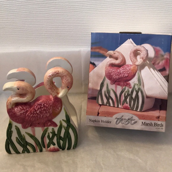 American Atelier Accessories - Flamingo napkin holder
